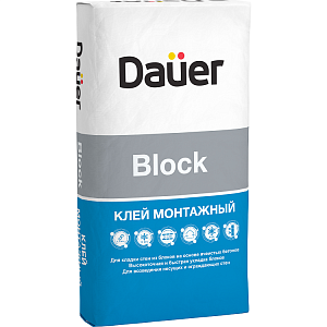 Клей монтажный Dauer "Block", 40кг