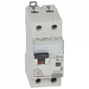 Выключатель дифференциального тока (УЗО) 2п 25А 30мА DX3 АC