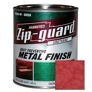 Краска для металла антикоррозийная "ZIP-GUARD" красный кирпич, молотковая 0,946 л,/290504