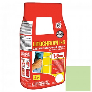 Затирка Litochrom 1-6 C.330, киви, 2 кг