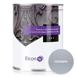 Кузнечная краска Elcon Smith с молотковым эффектом, серебро, 0,8 кг