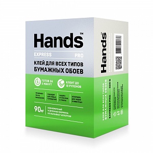 Клей для всех типов бумажных обоев Hands Express PRO, 320 г