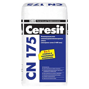 Универсальная самовыравнивающаяся смесь Ceresit CN 175, 25кг