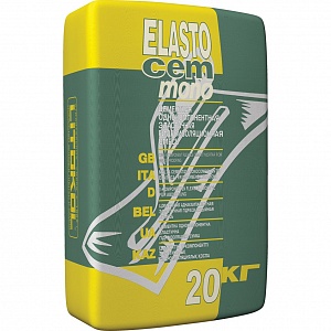 Смесь гидроизоляционная однокомпонентная эластичная на цементной основе Elastocem Mono (20 кг)