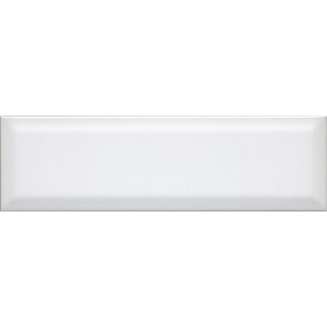 Плитка облицовочная белая глянцевая Аккорд, 8,5х28,5х0,92 см