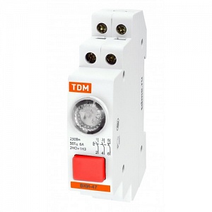 Выключатель кнопочный с индикацией ВКИ-47 красный (LED) 2НО;1НЗ AC/DC TDM SQ0214-0002