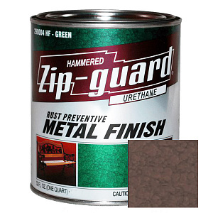 Краска для металла антикоррозийная "ZIP-GUARD" коричневая, молотковая