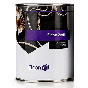 Кузнечная краска Elcon Smith черная полуглянец, 0,8 кг