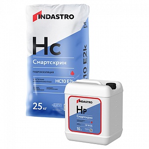 Эластичная гидроизоляция (сухой компонент) ИНДАСТРО СМАРТСКРИН HC10 E2k, 25кг