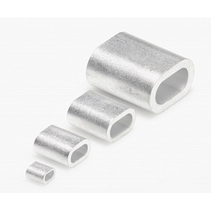 Зажим алюминиевый для стальных канатов DIN 3093, 6 мм