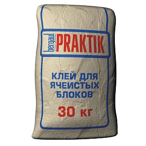 Клей для ячеистых блоков Praktik морозостойкий, 30 кг (48шт./под.)