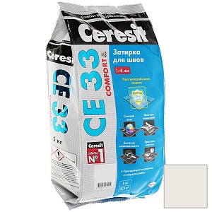 Затирка Ceresit СЕ 33 для узких швов, жасмин (5кг)