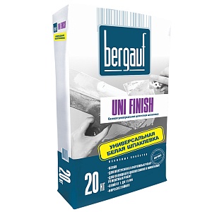 Шпаклевка финишная цементная базовая Bergauf "Uni Finish", 20 кг